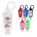 1oz. Hand Sanitizer w/Removable Silicone Carabiner